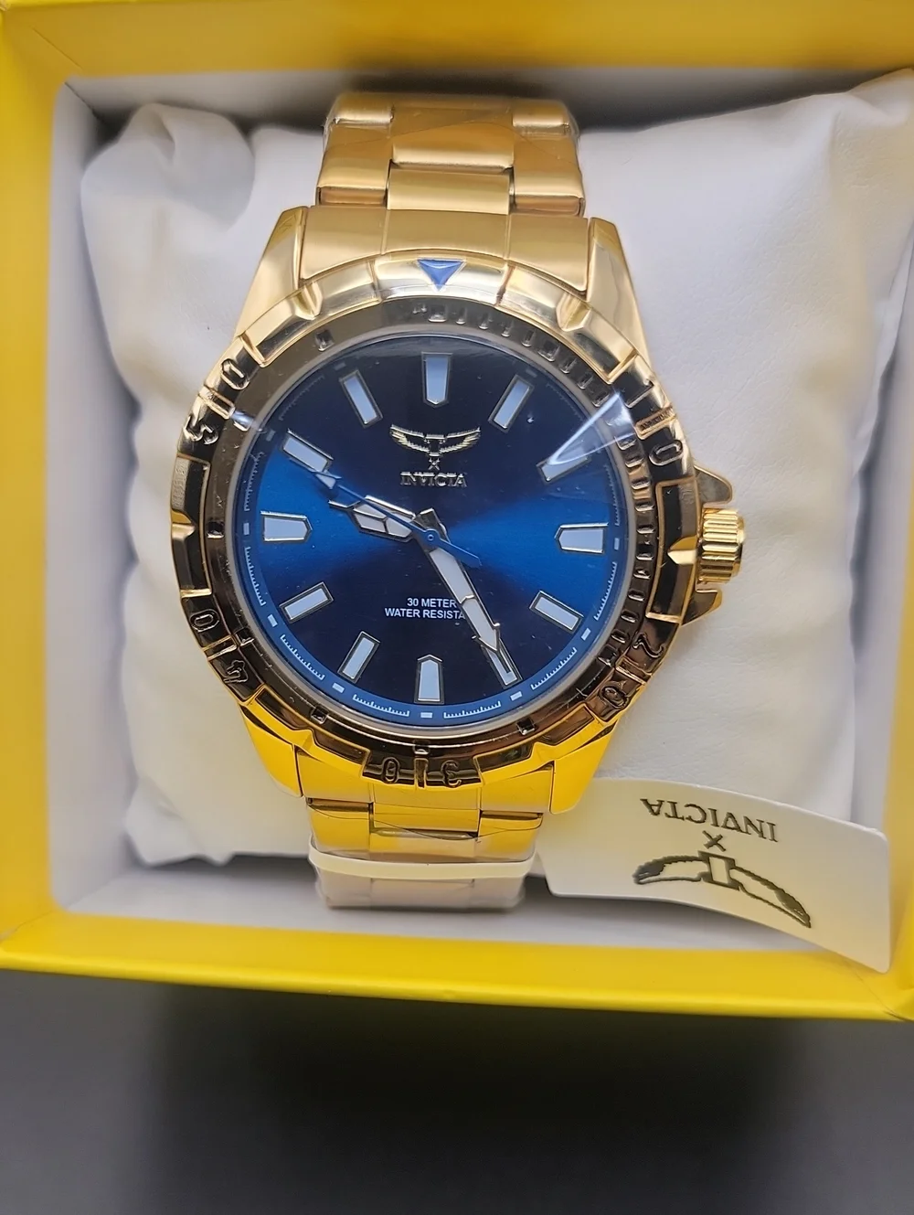 NEW ⌚️ Invicta Specialty I by Invicta Men's Blue Sunray Gold Watch - 42mm 69033